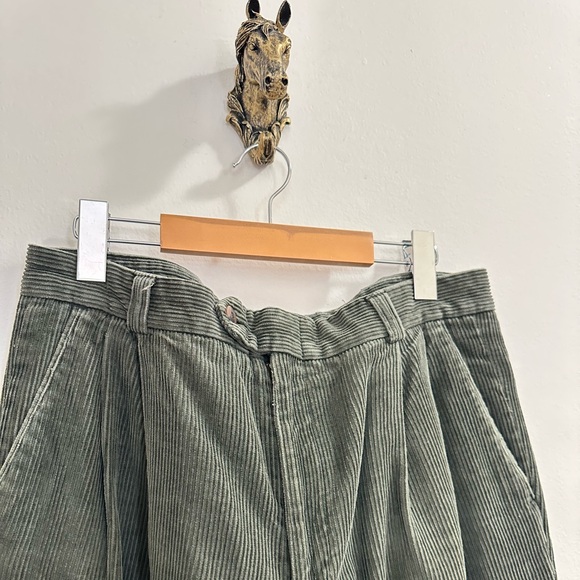 Green velvet pants Pierre Cardin vintage - Picture 8 of 16